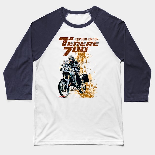 Tenere 700 Baseball T-Shirt by EvolutionMotoarte